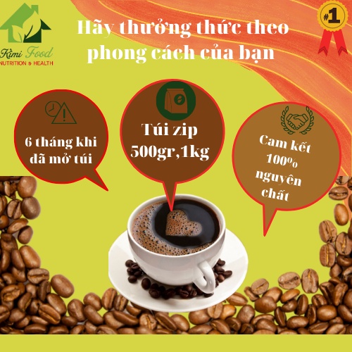Cà phê nguyên chất,cafe rang say mộc giữ nguyên vị (500gr,1kg) | BigBuy360 - bigbuy360.vn
