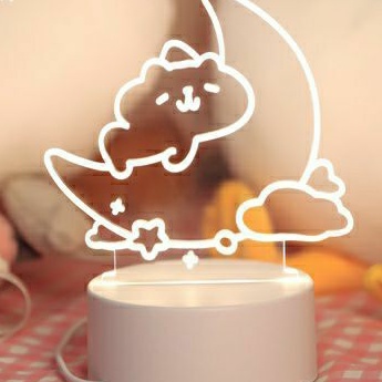 |Order Official| Đèn Ngủ Acrylic Animal Restaurant - Nhà Hàng Thú Cưng