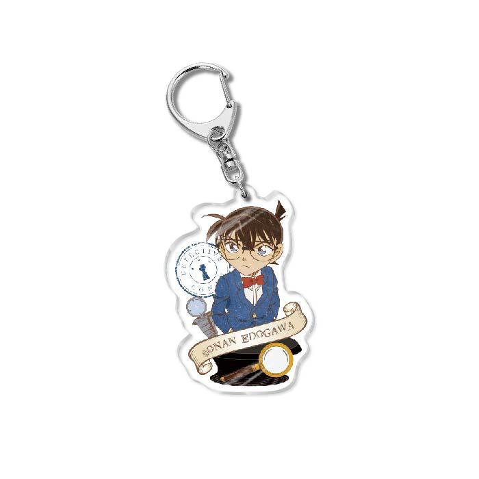 ( Mica trong acrylic ) Móc khóa THÁM TỬ LỪNG DANH CONAN Detective Conan ver RUY BĂNG TÊN anime chibi dễ thương xinh xắn