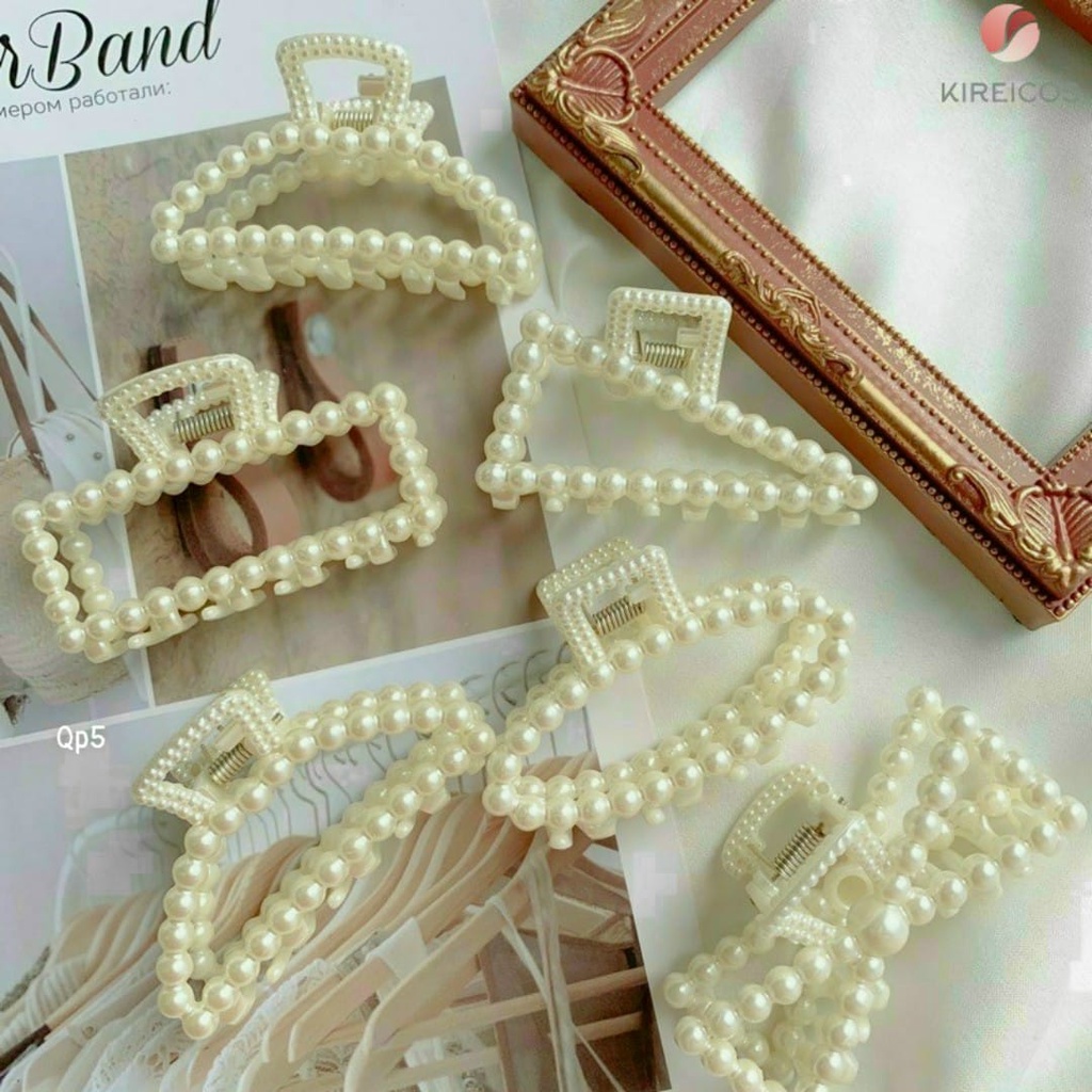 Sét kẹp tóc ngọc trai nhân tạo 6 món phong cách Hàn Quốc