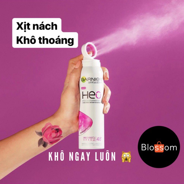 Lăn Nách GARNIER HEO Nga Dạng Xịt Khô