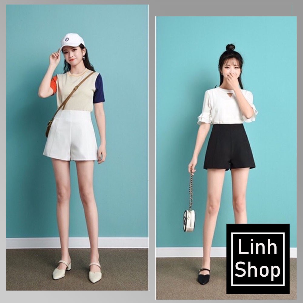 Quần Short Nữ 🌺SALE🌺 Quần Sooc Lưng Cao hàn quốc Vải 3 Màu Cạp Cao Cho Nữ chất liệu nhập khẩu cao cấp xuất hàn
