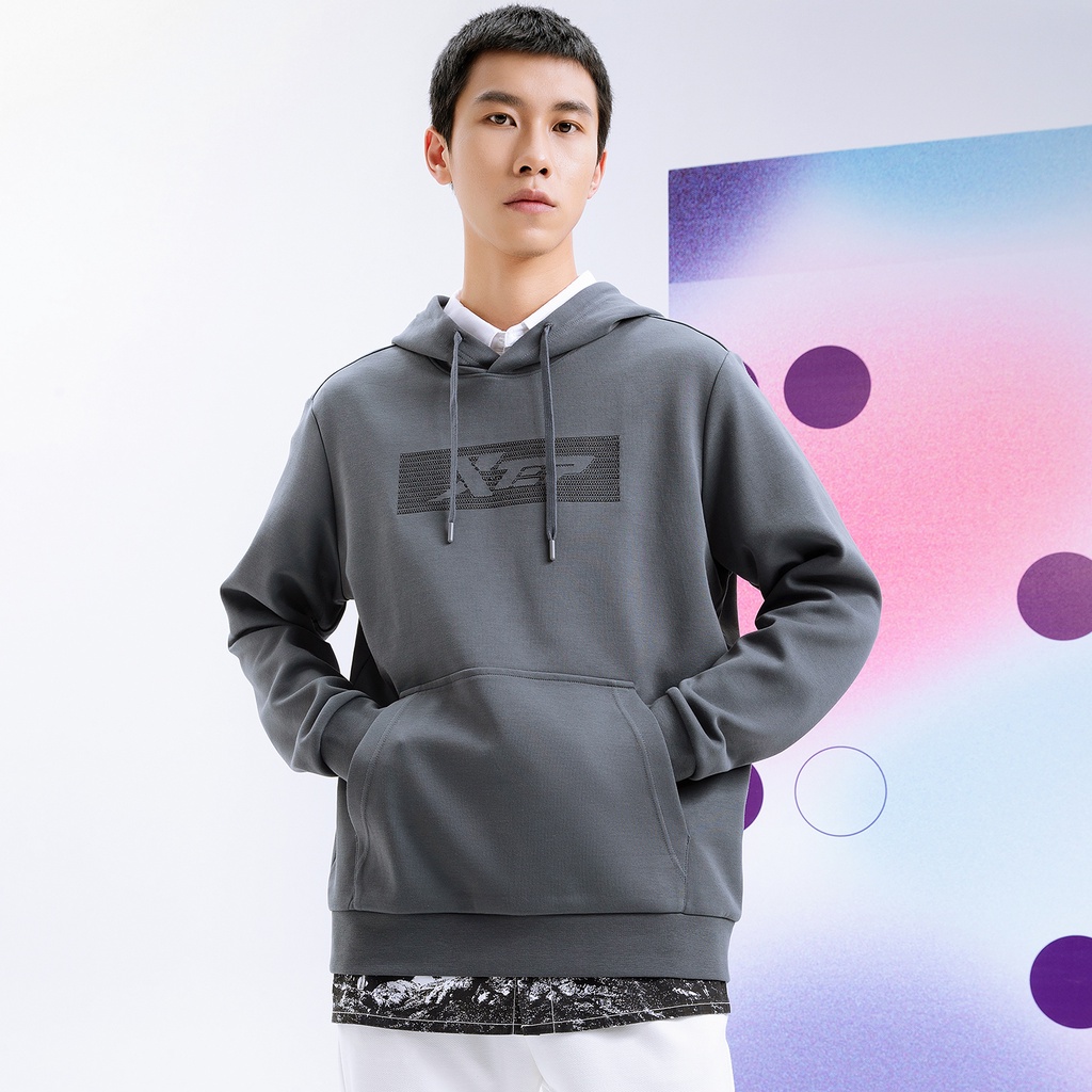 Áo hoodie Xtep, màu sắc bắt mắt thời trang, chất lượng mềm mại, thoáng mát 879329930058