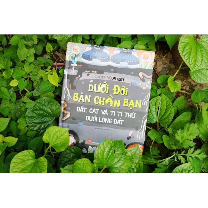 Sách Dưới đôi bàn chân bạn Đất cát và ti tỉ thứ dưới lòng đất Under your feet