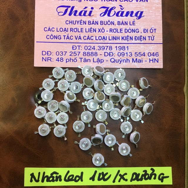 Nhân led 1 W màu xanh dương giá cho 10 chiếc