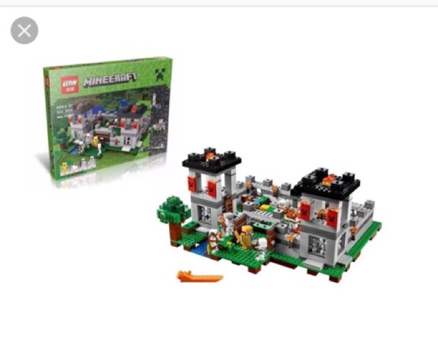 Lego Minecraft my world xếp hình pháo đài bela 10472