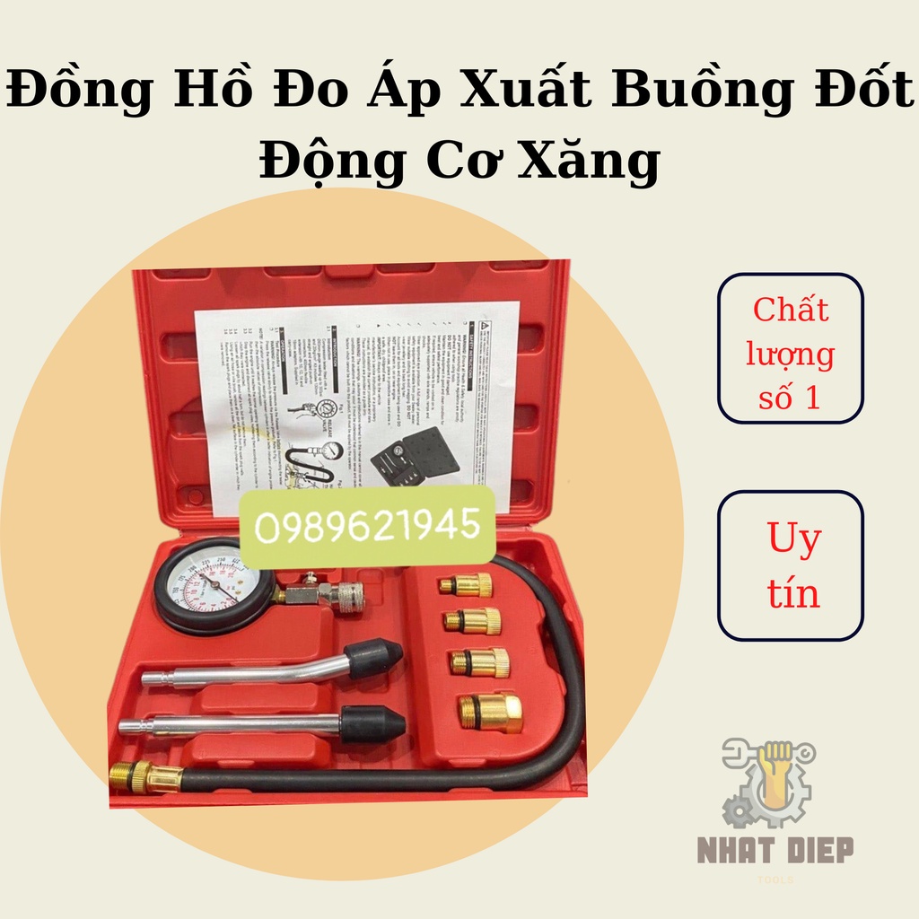 Đồng hồ đo áp suất buồng đốt oto xe máy GIÁ RẺ