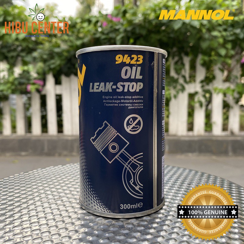 Phụ Gia Chống Rỉ Nhớt Động Cơ, Phục Hồi Phốt, Joint Cao Su MANNOL Oil Leak-Stop 9423 – 300ML, Hàng Đức Chính Hãng