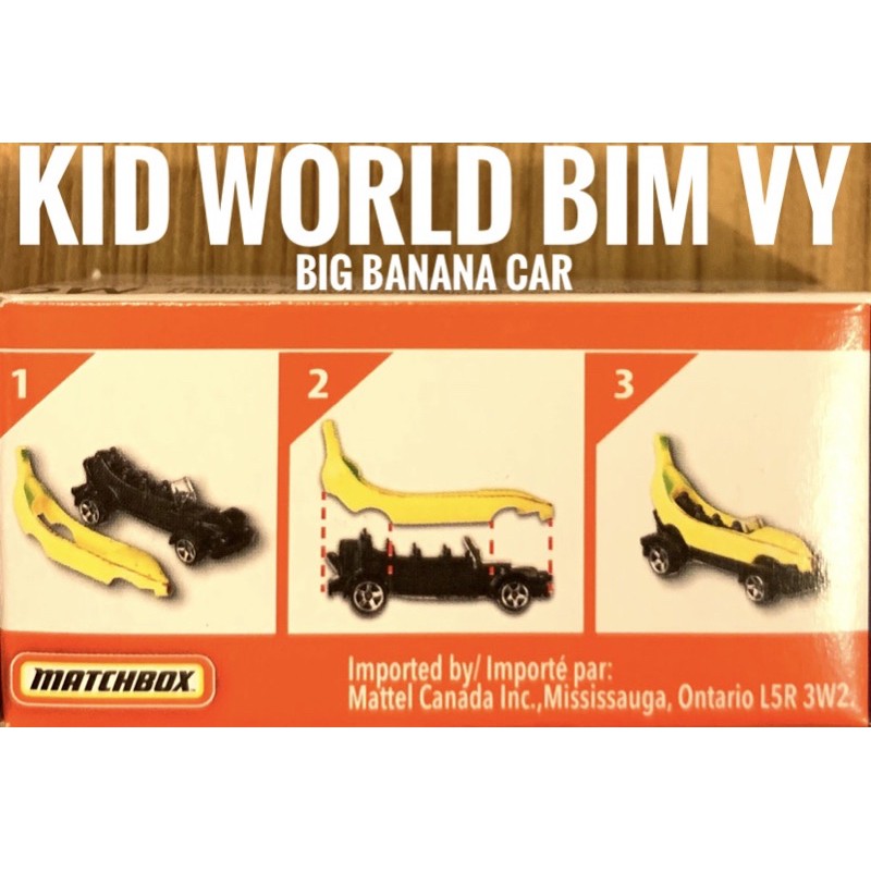 Xe mô hình Matchbox Box Big Banana Car 71/100. Tỷ lệ 1:64.