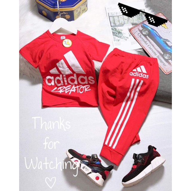 Bộ thể thao tay ngắn quần dài cho bé thun cotton 4 chiều