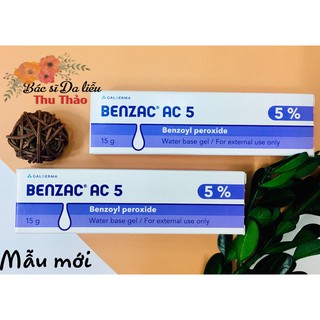 [15g] KEM GIẢM MỤN BENZAC AC 5% (BENZOYL PEROXIDE)