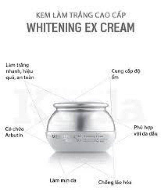 Kem Dưỡng Trắng Da Bergamo Whitening EX Whitening Cream