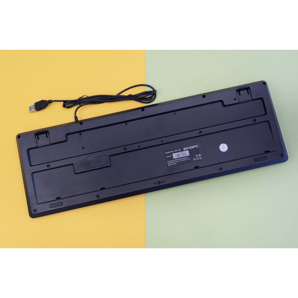 Bàn phím có dây SingPC KB-196 - Hàng Chính Hãng