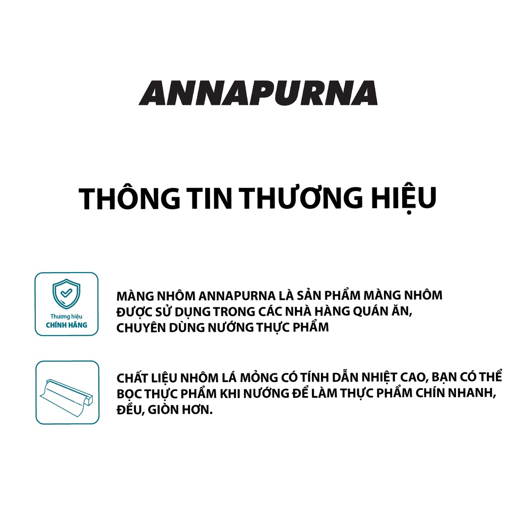 Màng nhôm Annapurna bọc thực phẩm chính hãng moriitalia mntp00004916