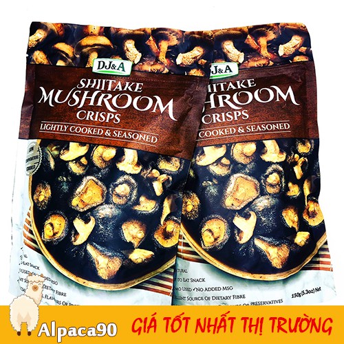 Snack nấm hương giòn tẩm vị DJ&A Úc