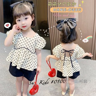Sét tim nhí hở lưng cho bé gái