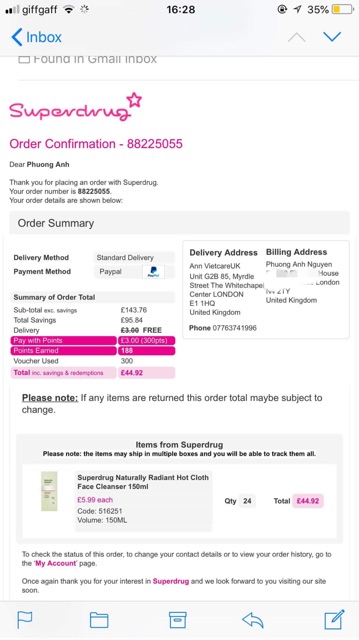 (Kèm khăn) Tẩy trang khăn nóng Superdrug Naturally Radiant Hot Cloth Cleanser 150ml | BigBuy360 - bigbuy360.vn