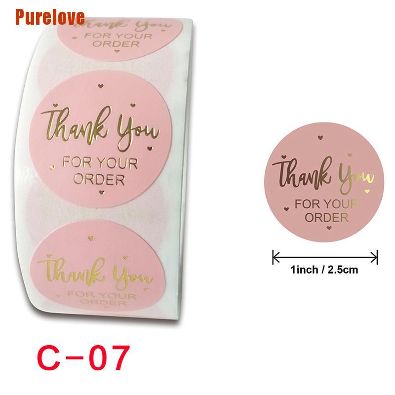 Cuộn 500 Miếng Dán Chữ Thank You For Your Order In