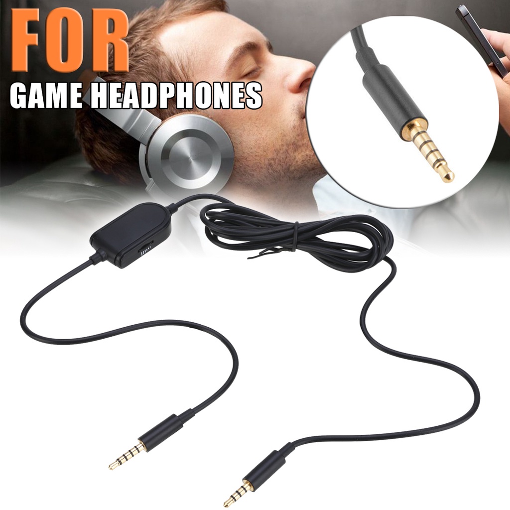 Dây Cáp Tai Nghe Màu Đen Dài 2M Cho Máy Chơi Game Astro A10 A40 A30 A50 gyxcadia