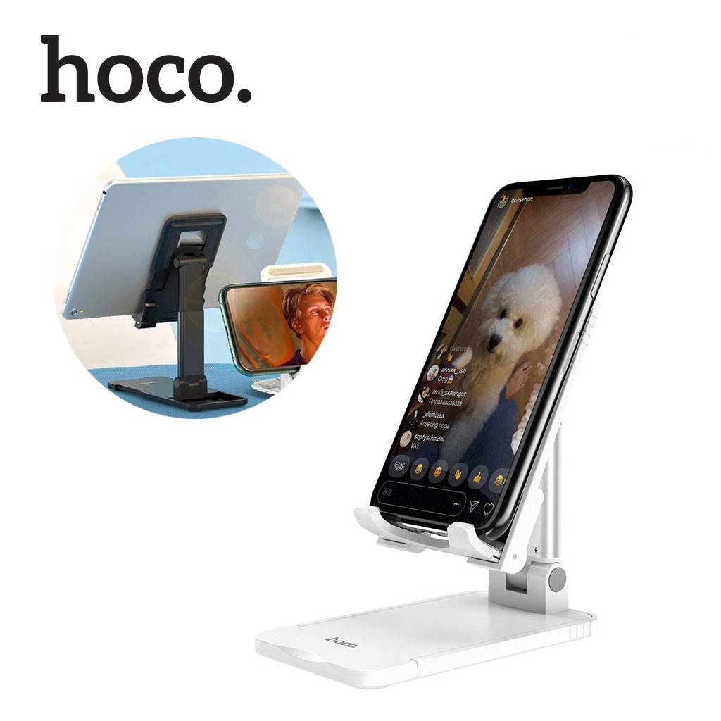 Giá đỡ điện thoại Hoco PH29A tăng chỉnh chiều cao, góc độ, gấp gọn bỏ túi tiện lợi, đỡ được máy kích thước đến 13icnh