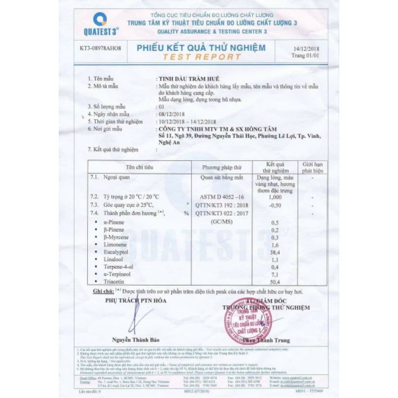 Tinh dầu tràm huế 100ml