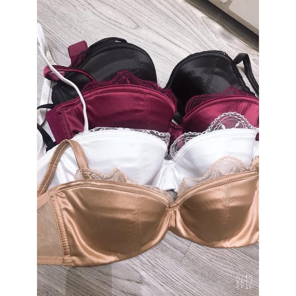 [FREESHIP] Bộ Đồ Lót Nữ LOLI268Chất Lụa Satin Mỏng, Áo Lót Có Gọng Không Mút Kiểu Dáng Sexy | BigBuy360 - bigbuy360.vn