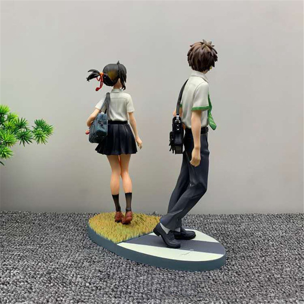 Set 2 Mô Hình Đồ Chơi Nhân Vật Trong Phim Hoạt Hình &quot;Your Name&quot; 22cm