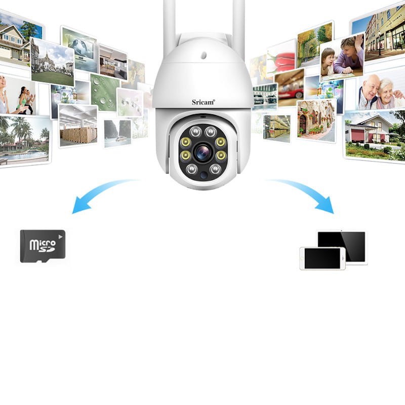 CHÍNH HÃNG Camera Srihome SP028 1080p hồng ngoại 30m, đêm có màu, chống nước tốt, đàm thoại 2 chiều, góc quay rộng