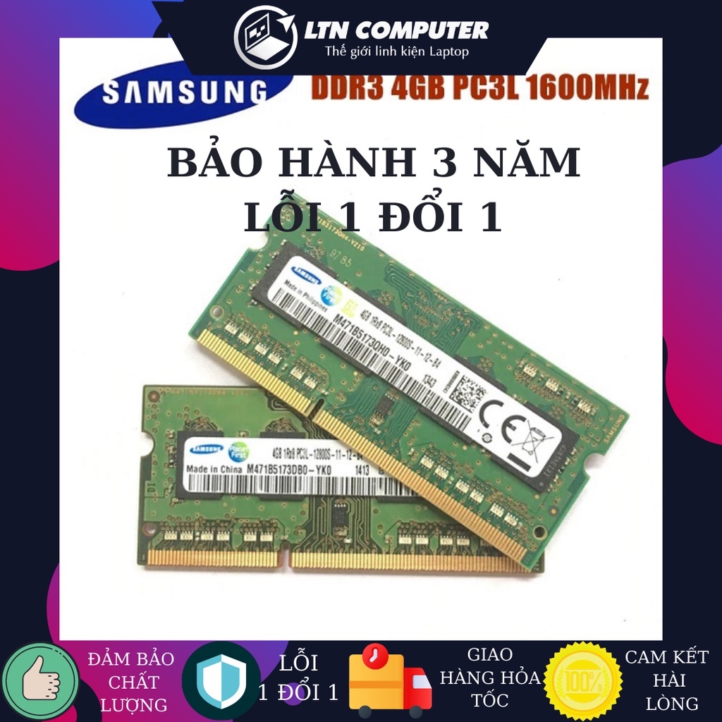 Ram laptop 2gb 4gb chính hãng  - Freeship - Bảo hành 3 năm - DDR2 2GB bus 800 - DDR3 4gb 1333/1600 - DDR3L 4gb bus 1600