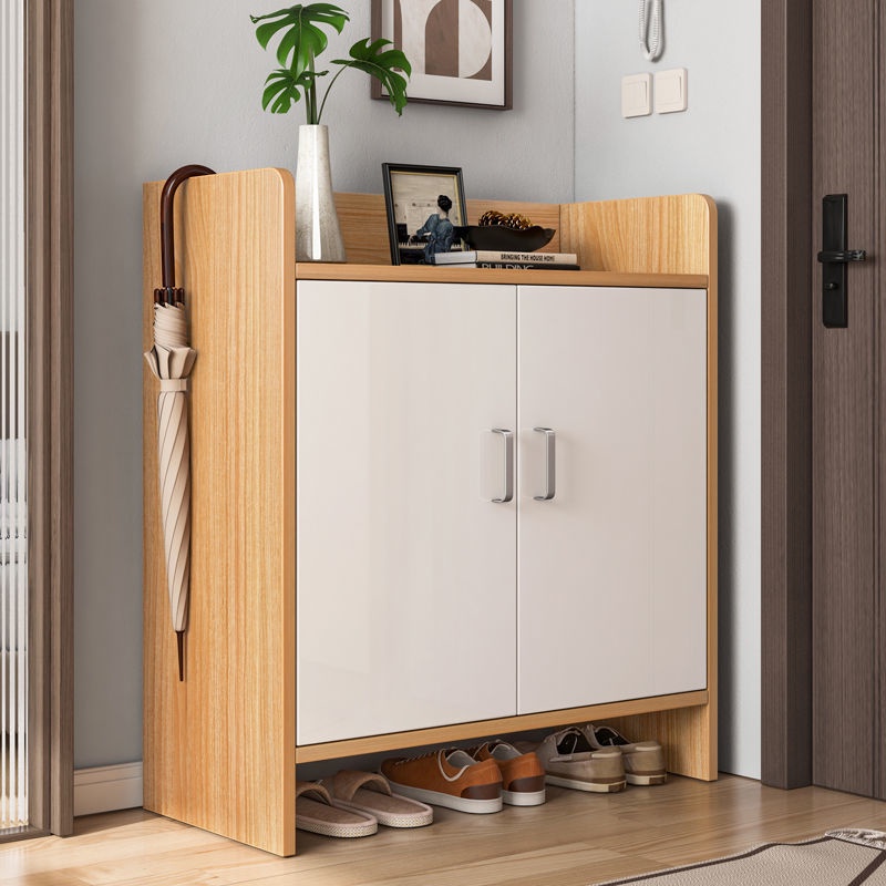 TỦ GIÀY GỖ 2 NGĂN CÁNH TRẮNG CỰC ĐẸP GỖ DÀY 12 LY