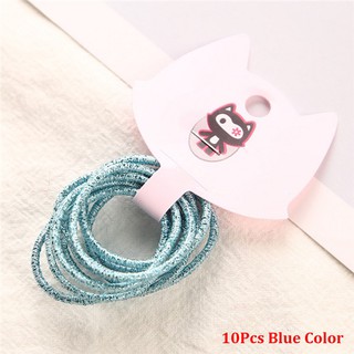 Set 10 Chun Buộc Tóc Sắc Màu Cho Bé