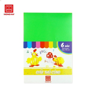 Giấy thủ công hồng hà decan 6 màu 3487 .