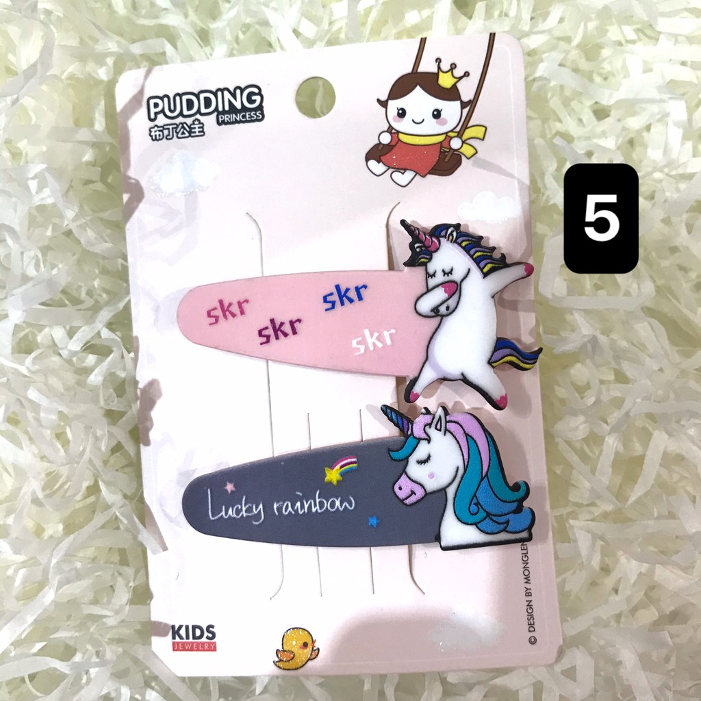 Cặp tóc mái Unicorn set 2