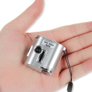 Kính lúp phóng đại 60 lần kèm đèn LED dùng soi trang sức