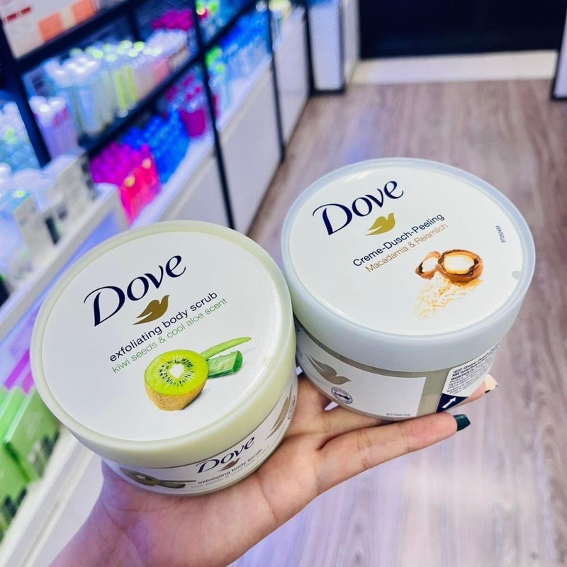 Tẩy tế bào chết Dove Bản Đức 225ml cho làn da mịn màng