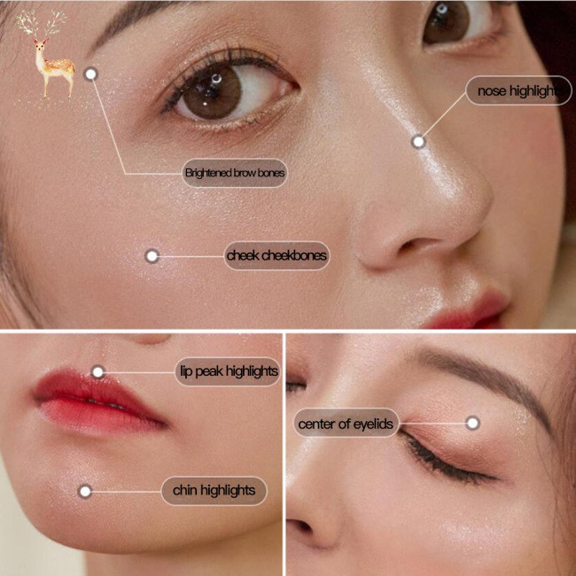 (Hàng Mới Về) Kem Bắt Sáng Dạng Lỏng Ánh Kim Cương Lấp Lánh Phù Hợp Cho Mọi Tông Màu Da | BigBuy360 - bigbuy360.vn