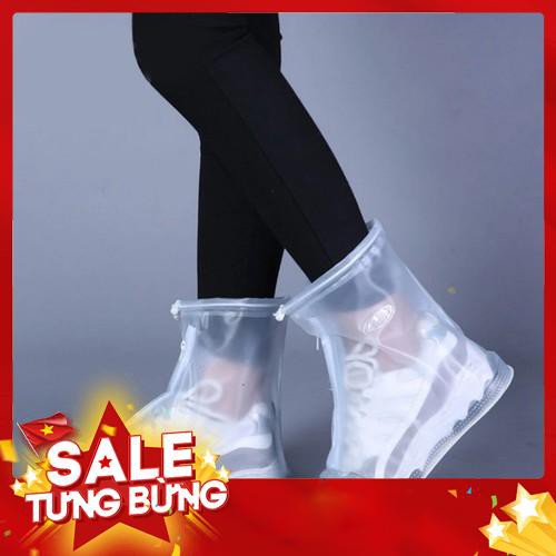 Ủng Nhựa Khoá Kéo Bảo Vệ giày Chống Nước Chống Bụi Bẩn Cho Giày Da Vải Vi Vu Phượt Đèo Lội Suối - Hàng nhập khẩu