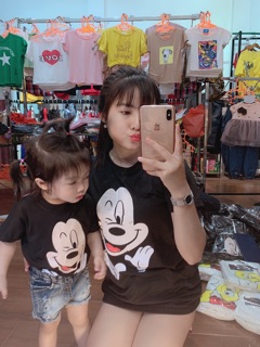 Sét áo phông mẹ và bé mickey