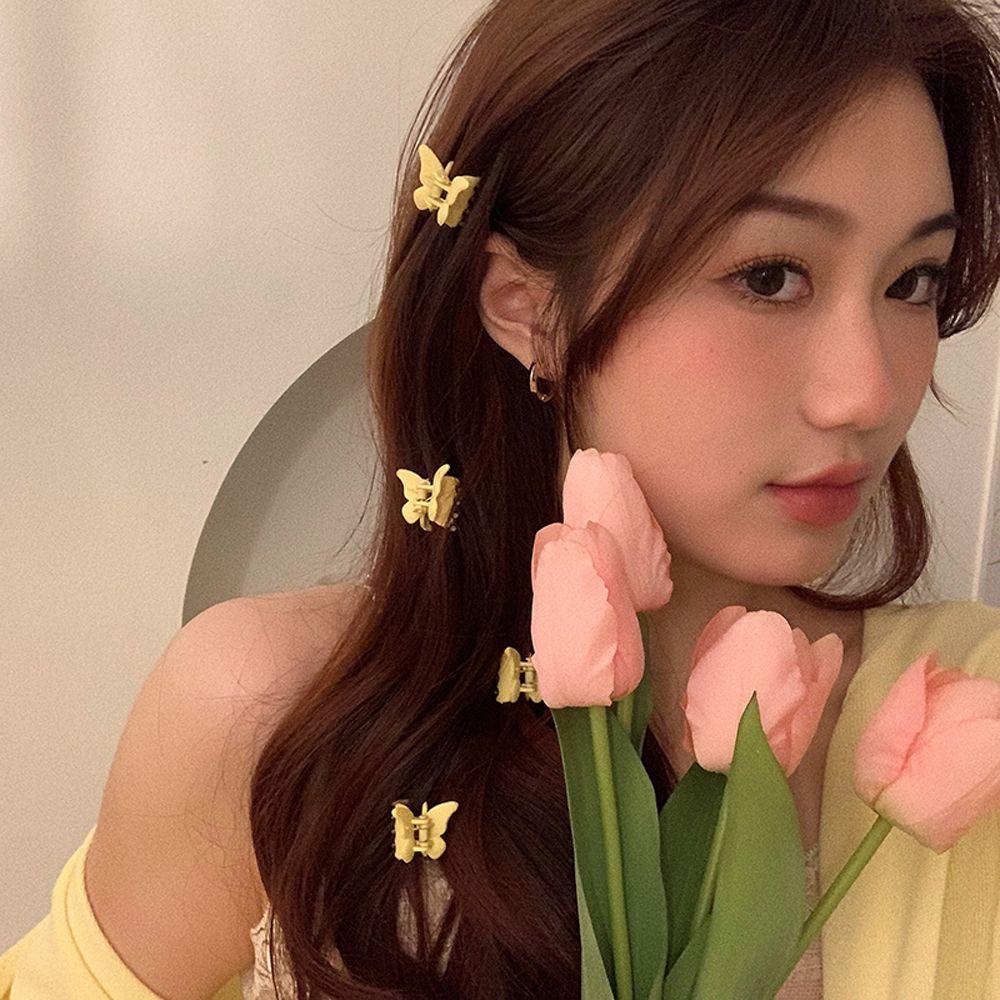 Kẹp Tóc Hình Bướm Bằng Nhựa Resin Phong Cách Hàn Quốc WMES15H