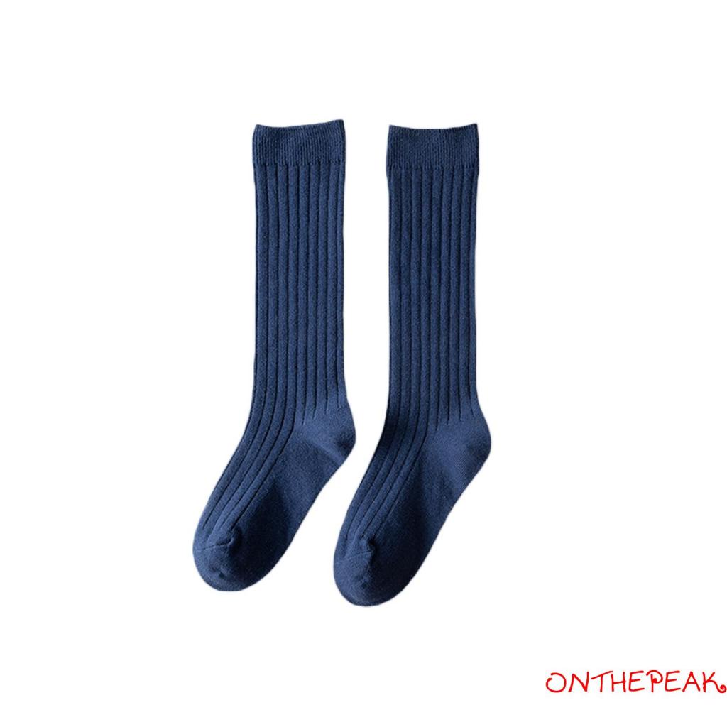 Vớ Đan Len Cao Qua Gối Màu Sắc Trơn Dành Cho Bé Trai Và Bé Gái