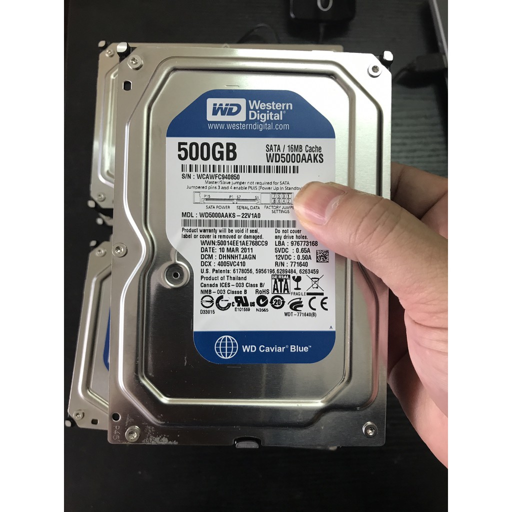 Ổ cứng cũ HDD 500g Western Digital