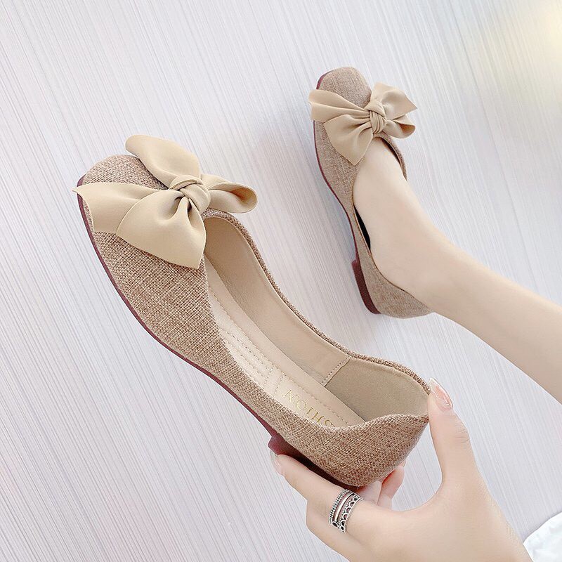 Free Ship 50k giày bệt dạ thắt nơ đáng yêu