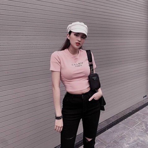 Áo Croptop 💖  💖FREESHIP Áo croptop ngắn tay ôm Chất co dãn 4 chiều, thoáng mát Thời Trang Mùa Hè 2021