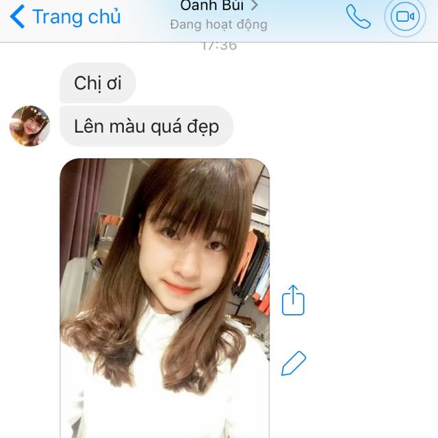 Thuốc nhuộm màu nâu khói sáng kèm trợ oxy