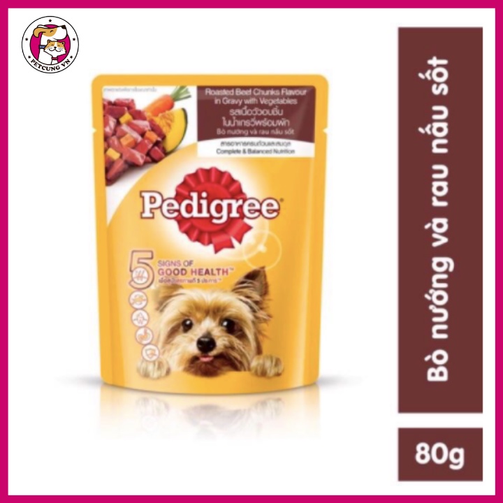 Pate Pedigree cho chó con vị gà và rau củ