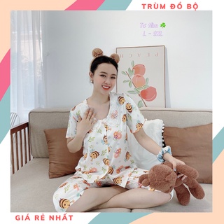Đồ bộ mặc nhà pijama sang xịn, vải cực mát, mềm mượt