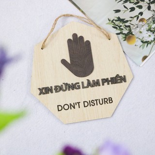 Bảng gỗ Don’t Disturb - Đừng làm phiền