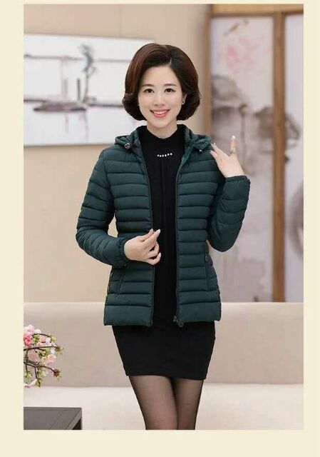 Áo phao nữ trung niên