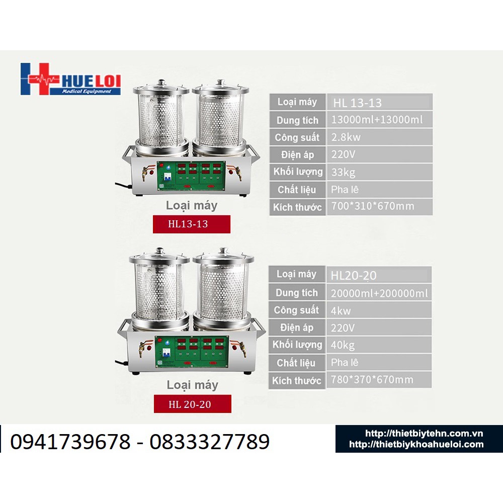 Máy sắc thuốc bắc 2 nồi đun thế hệ mới