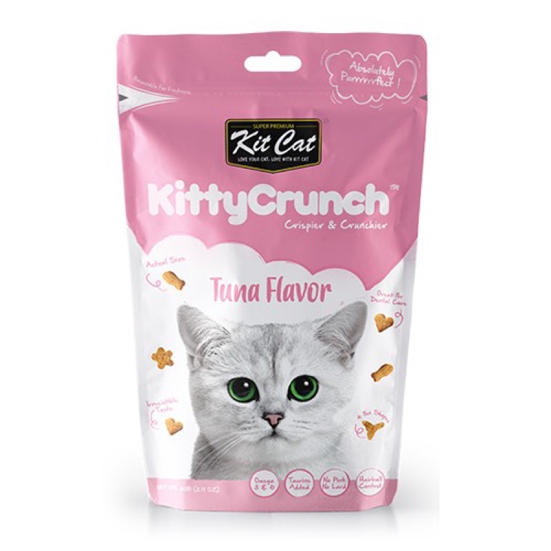 Snack Bánh Thưởng Mèo KitCat Kitty Crunch 60g